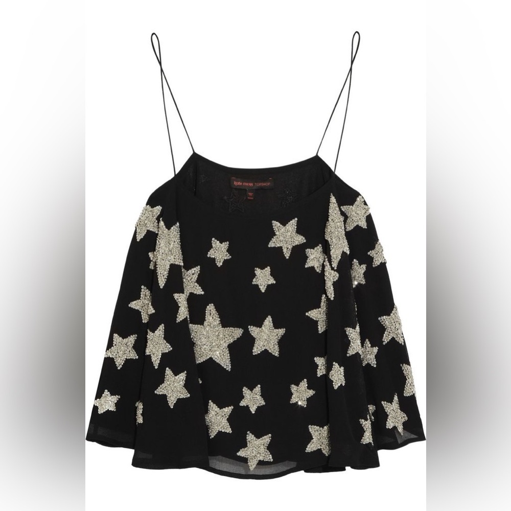Topshop Kate Moss Embellished Star Cami Top - Picture 16 of 16